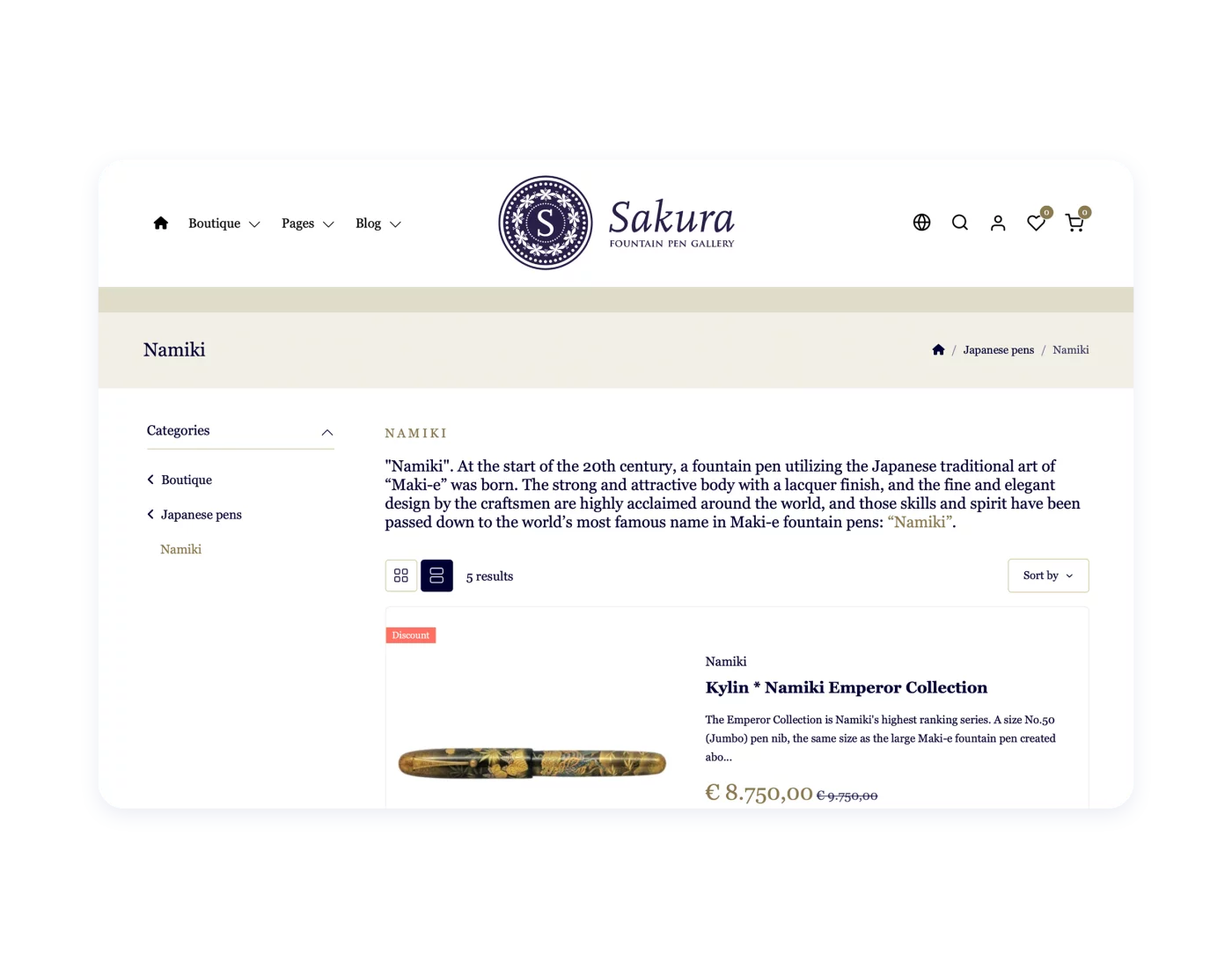Sakura Fountain Pen Gallery: Een wereldwijd e-commerceplatform bouwen voor een luxe niche