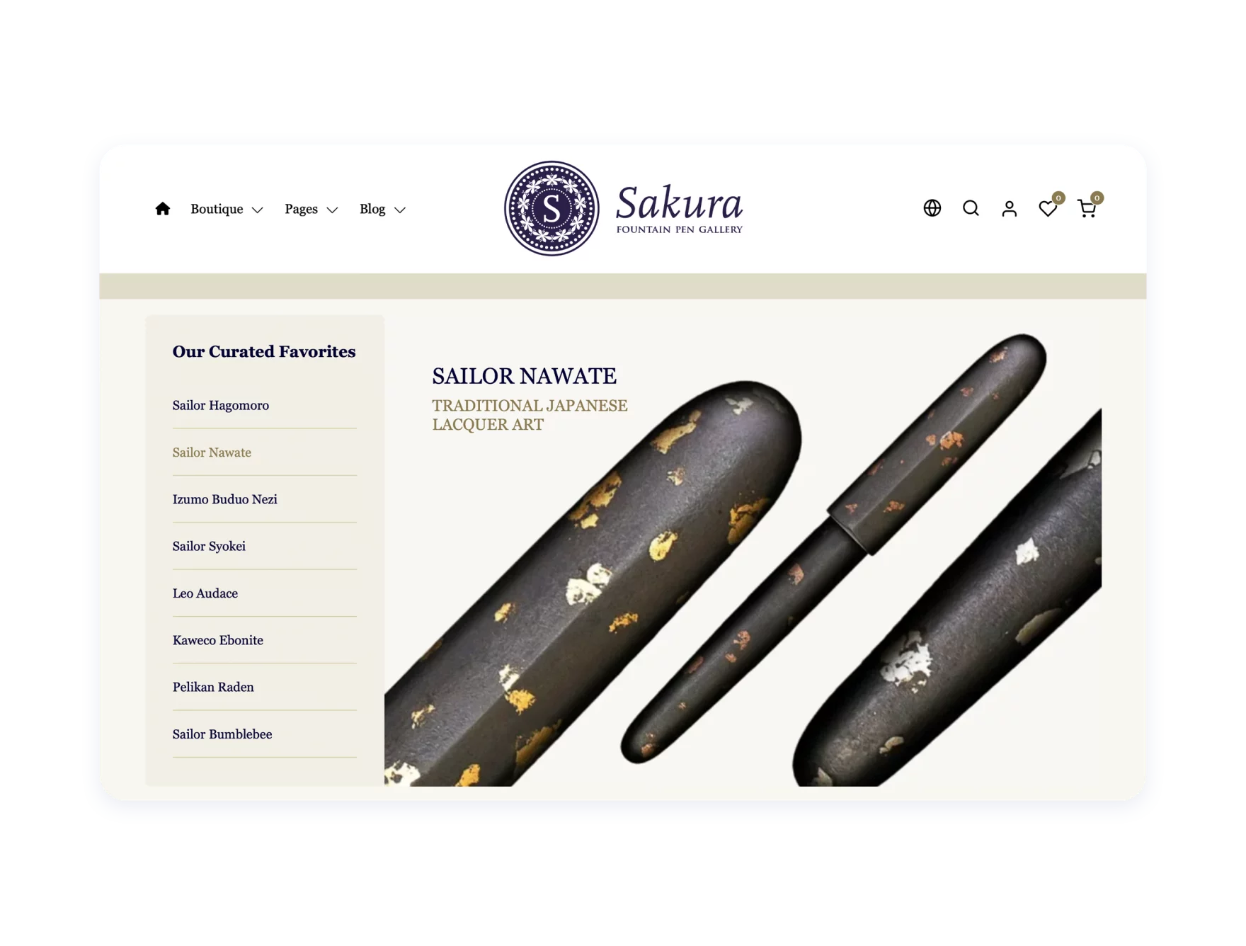 Sakura Fountain Pen Gallery: Een wereldwijd e-commerceplatform bouwen voor een luxe niche