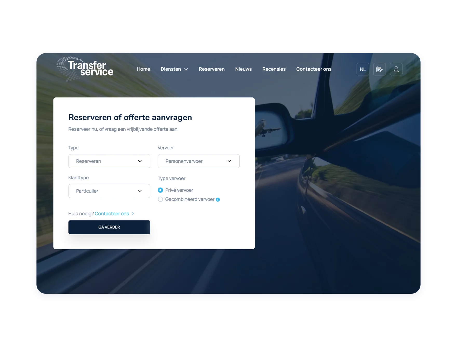 Transferservice: Ontwikkeling van een meertalige reservatiesysteem voor Transferservice
